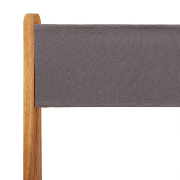 vidaXL 3-Piece Bistro Set Anthracite Fabric and Solid Wood