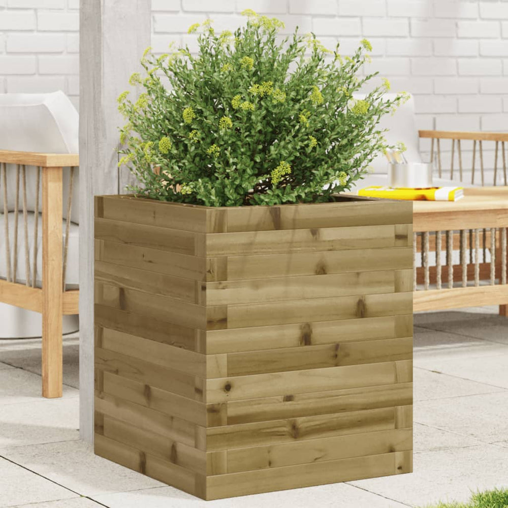 vidaXL Planter 40x40x46 cm Impregnated Pinewood