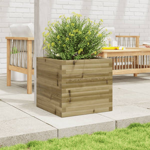 vidaXL Garden Planter 50x50x46 cm Impregnated Pinewood