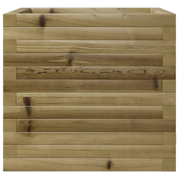vidaXL Garden Planter 50x50x46 cm Impregnated Pinewood