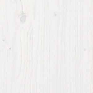 vidaXL Planter White 60x60x46 cm Solid Pine Wood