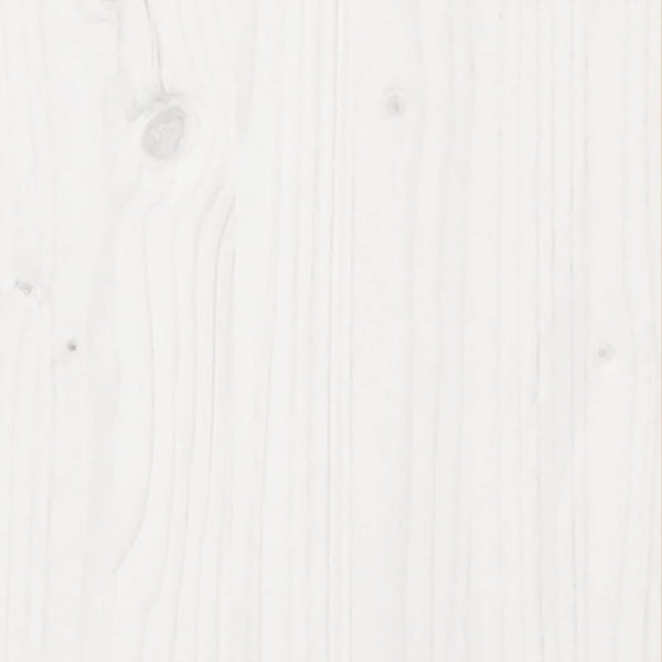 vidaXL Planter White 60x60x46 cm Solid Pine Wood
