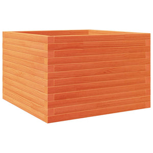 vidaXL Planter Wax Brown 70x70x46 cm Solid Pine Wood