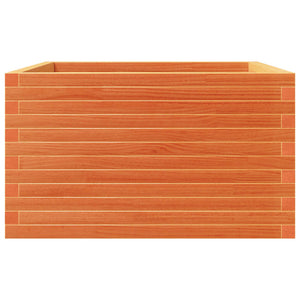 vidaXL Planter Wax Brown 80x80x46 cm Solid Pine Wood