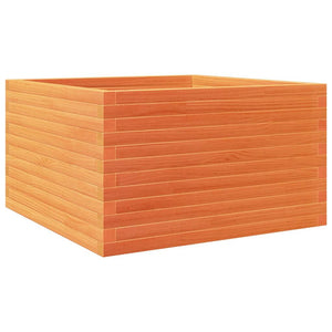 vidaXL Planter Wax Brown 80x80x46 cm Solid Pine Wood