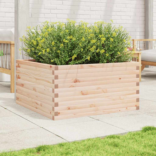 vidaXL Planter 90x90x46 cm Solid Pine Wood