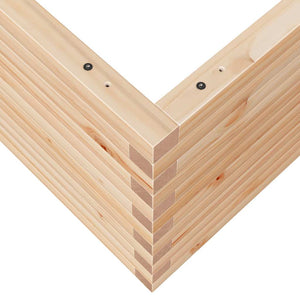 vidaXL Planter 90x90x46 cm Solid Pine Wood
