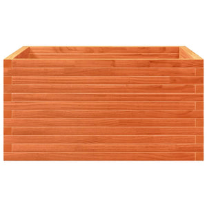 vidaXL Raised Garden Bed Wax Brown 90x90x46 cm Solid Pine Wood