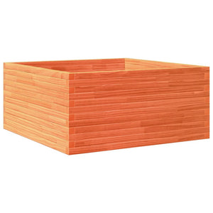vidaXL Planter Wax Brown 100x100x46 cm Solid Pine Wood