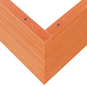 vidaXL Planter Wax Brown 100x100x46 cm Solid Pine Wood