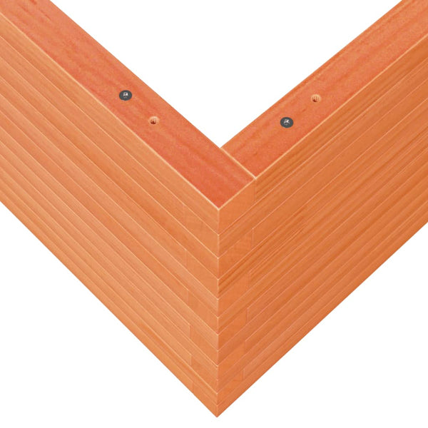 vidaXL Planter Wax Brown 100x100x46 cm Solid Pine Wood