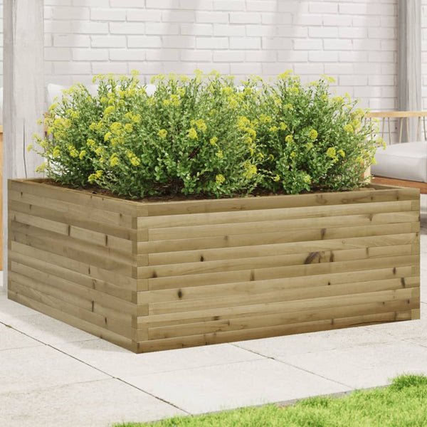 vidaXL Planter 110x110x46 cm Impregnated Pine Wood