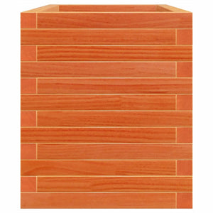 vidaXL Planter Waxed Brown 70x40x46 cm Solid Pine Wood