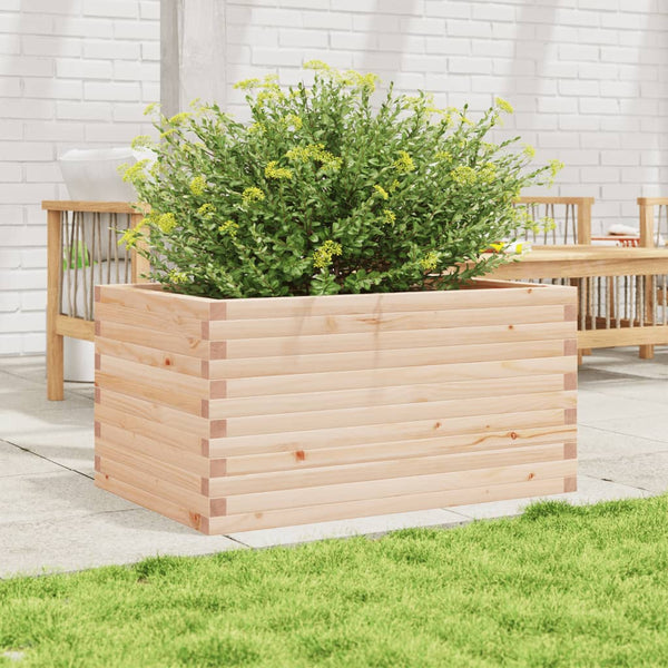 vidaXL Planter 90x60x46 cm Solid Pine Wood