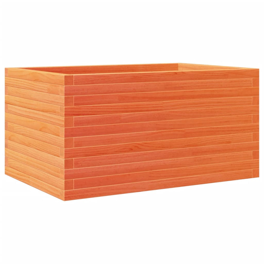 vidaXL Garden Planter Wax Brown 90x60x46 cm Solid Pine Wood