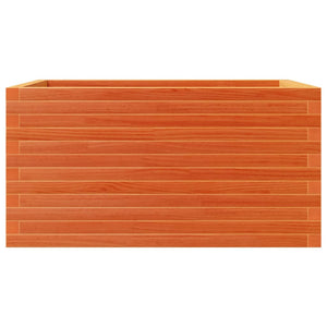 vidaXL Garden Planter Wax Brown 90x60x46 cm Solid Pine Wood