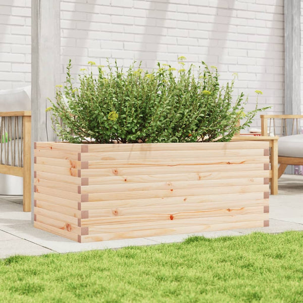 vidaXL Planter 110x60x46 cm Solid Pine Wood