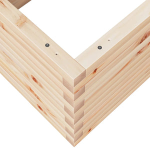 vidaXL Planter 110x60x46 cm Solid Pine Wood