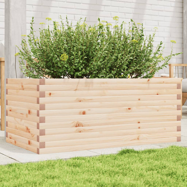 vidaXL Planter 110x60x46 cm Solid Pine Wood