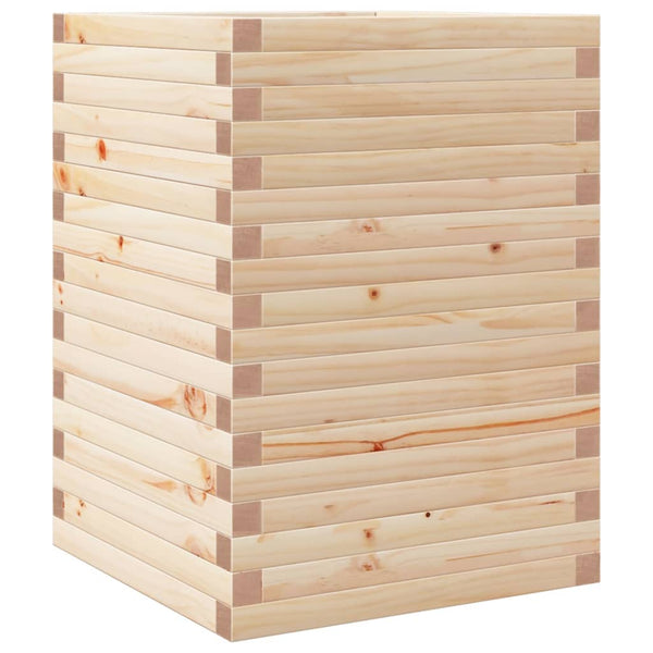 vidaXL Planter 50x50x68.5 cm Solid Pine Wood