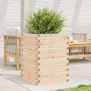 vidaXL Planter 50x50x68.5 cm Solid Pine Wood