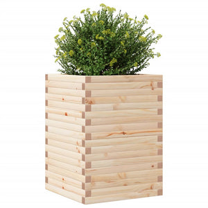 vidaXL Planter 50x50x68.5 cm Solid Pine Wood