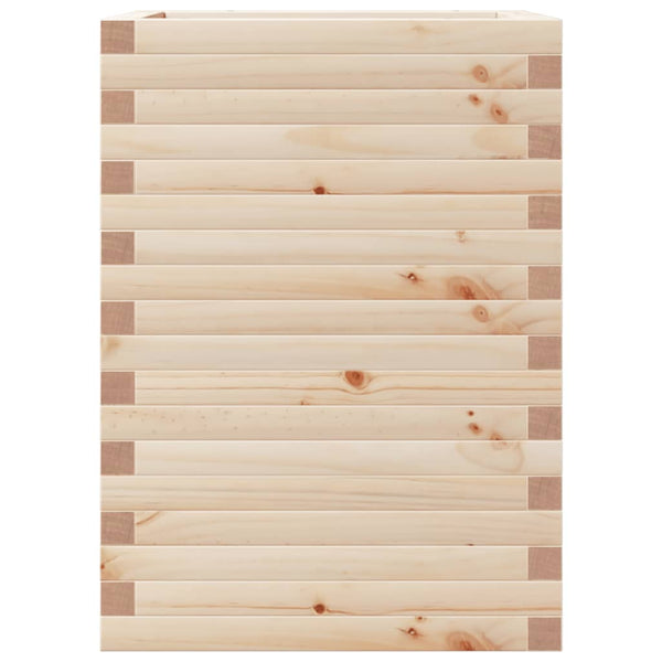 vidaXL Planter 50x50x68.5 cm Solid Pine Wood