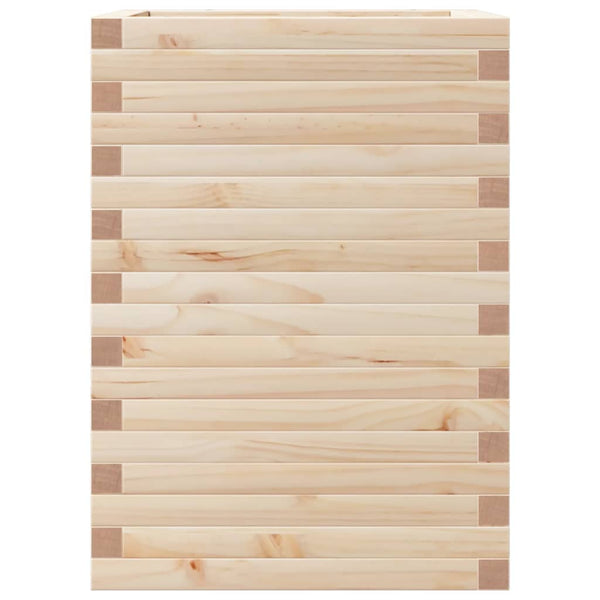 vidaXL Planter 50x50x68.5 cm Solid Pine Wood