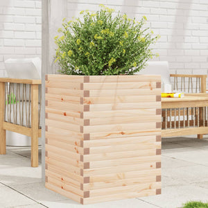 vidaXL Planter 50x50x68.5 cm Solid Pine Wood