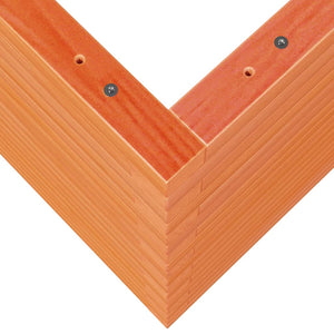 vidaXL Planter Wax Brown 50x50x68.5 cm Solid Pine Wood
