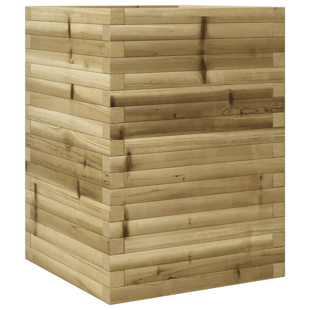 vidaXL Garden Planter 50x50x68.5 cm Impregnated Pinewood