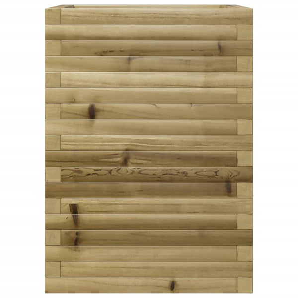 vidaXL Garden Planter 50x50x68.5 cm Impregnated Pinewood