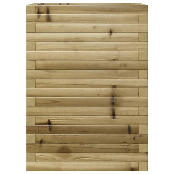 vidaXL Garden Planter 50x50x68.5 cm Impregnated Pinewood