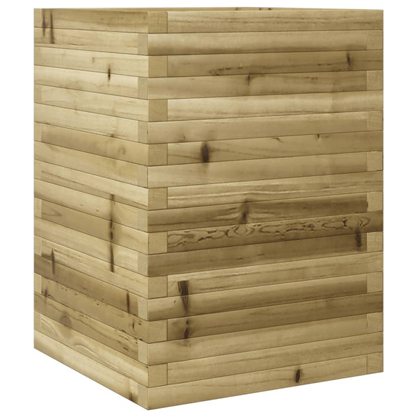 vidaXL Garden Planter 50x50x68.5 cm Impregnated Pinewood