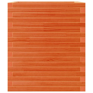 vidaXL Planter Wax Brown 60x60x68.5 cm Solid Pine Wood