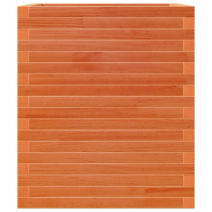 vidaXL Planter Wax Brown 60x60x68.5 cm Solid Pine Wood