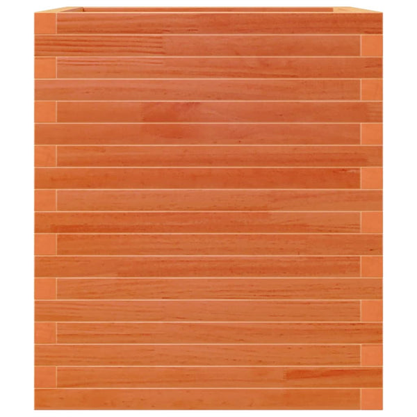 vidaXL Planter Wax Brown 60x60x68.5 cm Solid Pine Wood