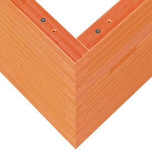 vidaXL Planter Wax Brown 60x60x68.5 cm Solid Pine Wood
