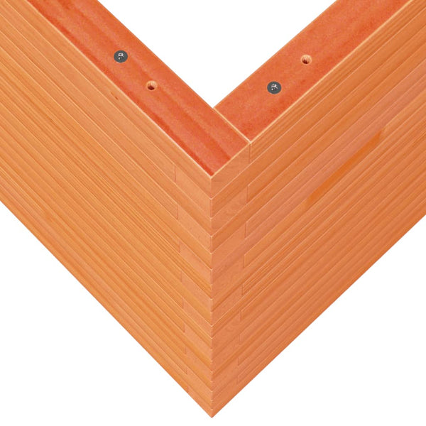 vidaXL Planter Wax Brown 60x60x68.5 cm Solid Pine Wood