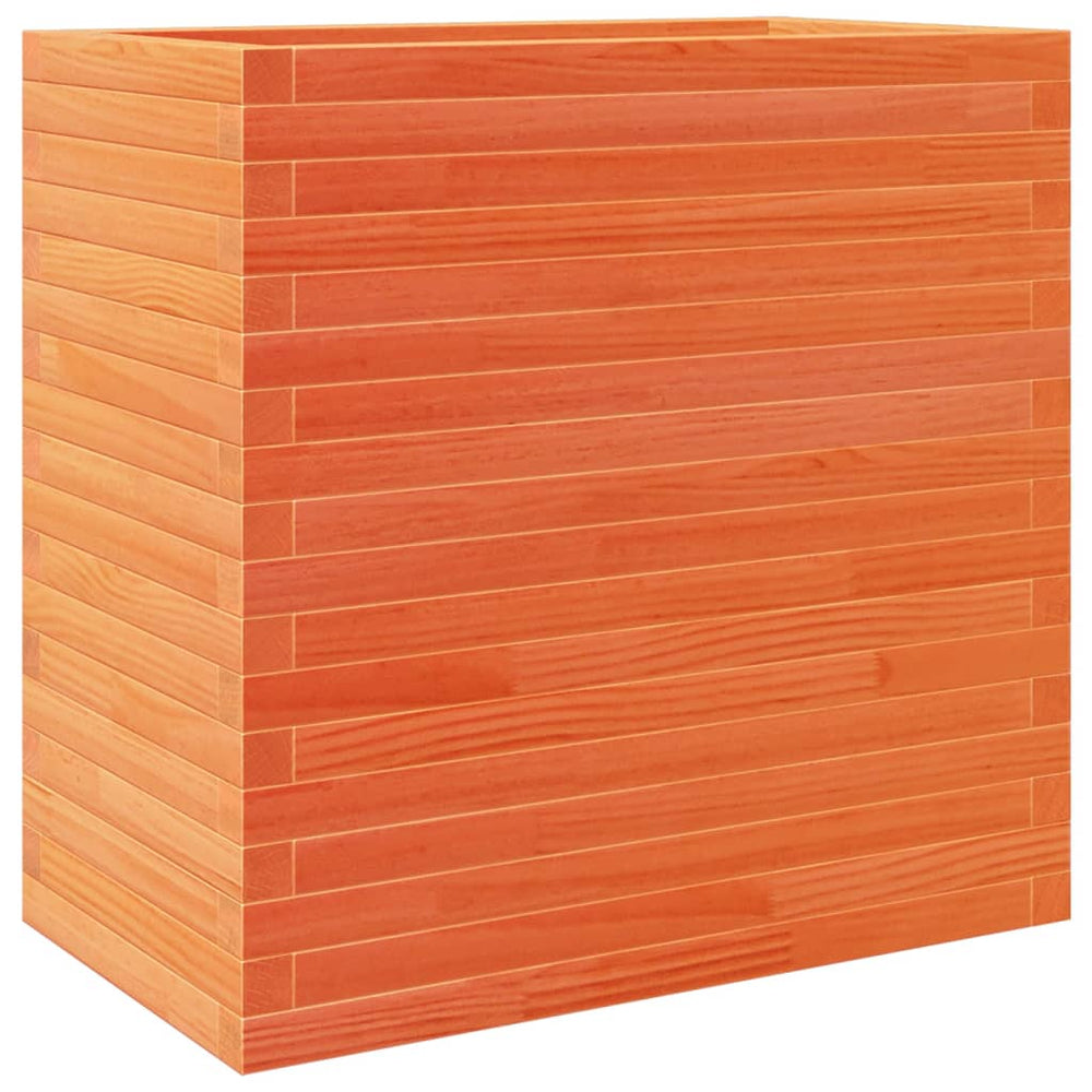 vidaXL Planter Wax Brown 70x40x68.5 cm Solid Pine Wood
