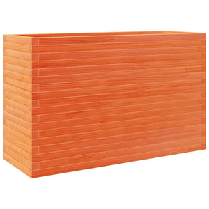 vidaXL Planter Wax Brown 110x40x68.5 cm Solid Pine Wood