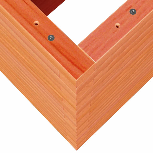 vidaXL Planter Wax Brown 110x40x68.5 cm Solid Pine Wood