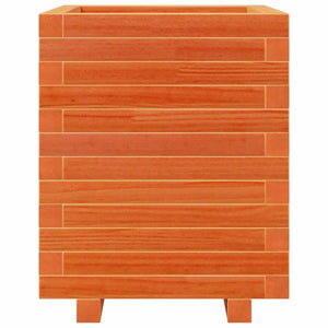 vidaXL Planter Wax Brown 40x40x49.5 cm Solid Pine Wood