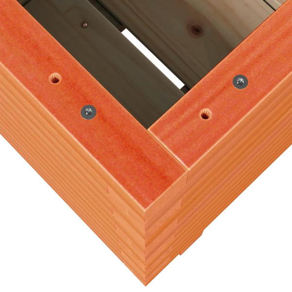 vidaXL Planter Wax Brown 40x40x49.5 cm Solid Pine Wood