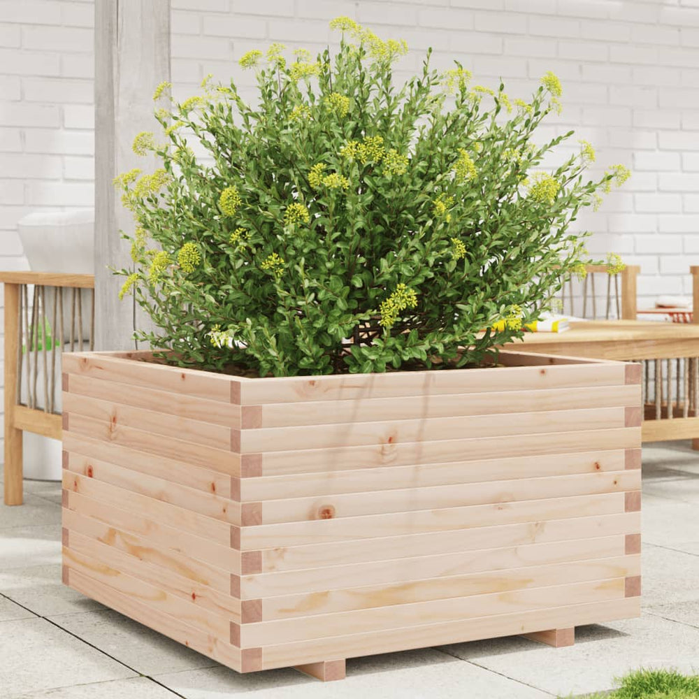 vidaXL Planter 80x80x49.5 cm Solid Pine Wood