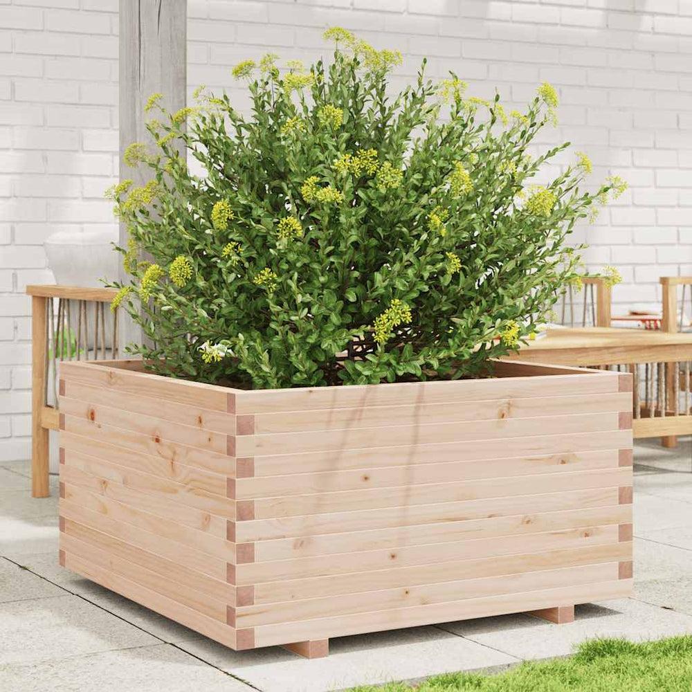 vidaXL Planter 90x90x49.5 cm Solid Pine Wood