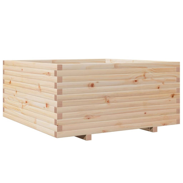 vidaXL Planter 100x100x49.5 cm Solid Pine Wood