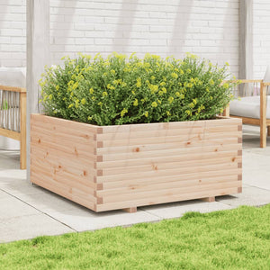 vidaXL Planter 100x100x49.5 cm Solid Pine Wood