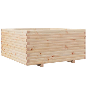 vidaXL Planter 100x100x49.5 cm Solid Pine Wood