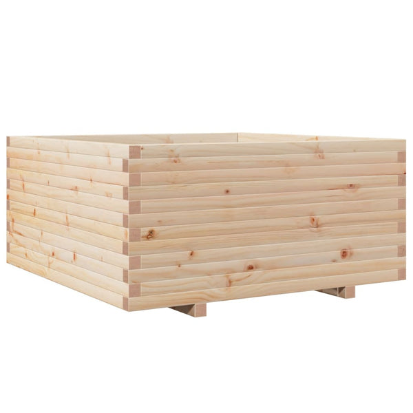 vidaXL Planter 100x100x49.5 cm Solid Pine Wood